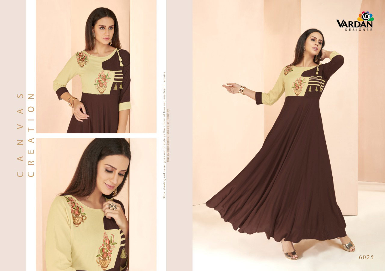 Vardan Gulnaaz Vol 3 Rayon Designer Long Gown Vardan Gulnaaz Vol 3 Rayon Designer Long Gown